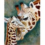 Schilderen op Nummer Set - Giraffe met Jonge Giraffe - incl., Nieuw, Ophalen of Verzenden