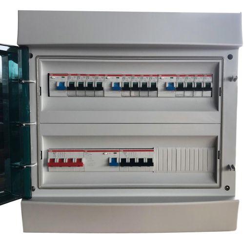 ABB groepenkast IP65 met 12 groepen, 1 krachtgroep, 3, Doe-het-zelf en Verbouw, Elektra en Kabels, Nieuw, Ophalen of Verzenden