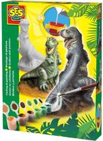 SES - Gieten en schilderen - T-rex dino - sneldrogend - met, Nieuw, Ophalen of Verzenden