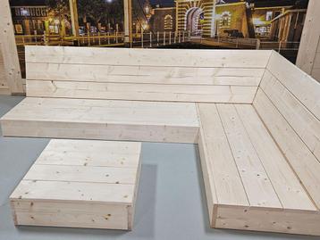 Steigerhouten Loungeset Jaimy beschikbaar voor biedingen