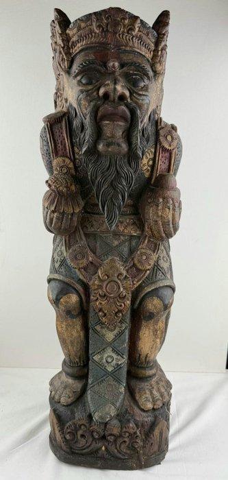 Offerdrager bij de Bali-tempel - Hout - Indonesië - Begin, Antiek en Kunst, Kunst | Niet-Westerse kunst