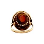 Gouden ring met camee 14 krt, Ophalen of Verzenden, Nieuw