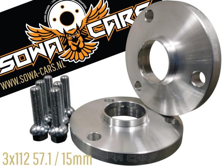 Spacers 15mm Smart Fortwo 3x112 57.1 4x100 60.1, Auto diversen, Tuning en Styling, Ophalen of Verzenden
