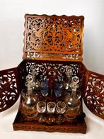 cave à liqueur - Drankkast - Kristal, Walnoot