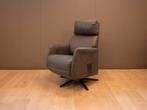 Relaxfauteuil Rome in antraciet grijs met showroomkorting, Verzenden, Minder dan 75 cm, Nieuw, Leer