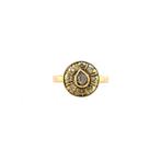 Gouden ring met roosdiamant 14 krt, Ophalen of Verzenden, Nieuw