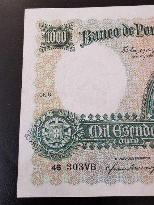 Portugal. - 1000 Escudos - 1938 - Pick 152 (Zonder, Postzegels en Munten, Munten | Nederland