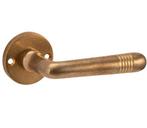 Deurklink op ongeveerd rozet Art-Deco/Elegant messing antiek, Verzenden, Nieuw