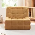 Fauteuil Koskyvn 75x90x100 cm geel [en.casa], Huis en Inrichting, Fauteuils, Verzenden, Nieuw