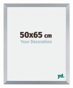 Fotolijst 50x65 cm - Zilver Glans - MDF - Catania, Verzenden, Nieuw