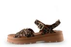 Manfield Sandalen in maat 39 Panter, Kleding | Dames, Schoenen, Overige kleuren, Verzenden, Sandalen of Muiltjes, Zo goed als nieuw