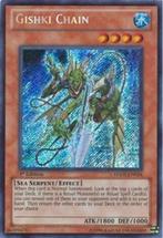 Gishki Chain (Yu-Gi-Oh TCG Secret Rare Kaarten), Hobby en Vrije tijd, Nieuw, Ophalen of Verzenden