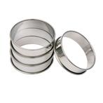BrandNewCake Flan/Cake Ringen RVS Ø8cm Set/4, Verzenden, Nieuw