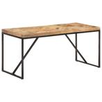 vidaXL Eettafel 160x70x76 cm massief acaciahout en mangohout, Huis en Inrichting, Verzenden, Nieuw