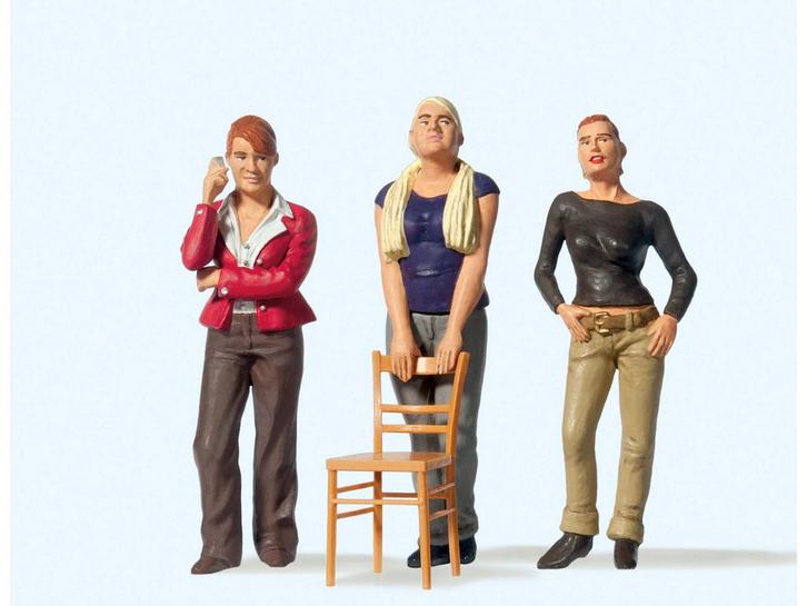 Preiser 45139 Drei junge Damen 1:22,5 (Figuren, Scenery), Hobby en Vrije tijd, Modelbouw | Figuren en Diorama's, Nieuw, Ophalen of Verzenden