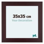Fotolijst 35x35 cm - Mahonie - Hout - Dover, Huis en Inrichting, Woonaccessoires | Lijsten, Verzenden, Nieuw