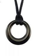 Ashanger, assieraad, asbedel Circle of live zwart, Sieraden, Tassen en Uiterlijk, Kettinghangers, Nieuw, Zwart, Overige materialen