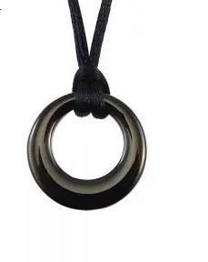 Ashanger, assieraad, asbedel Circle of live zwart, Sieraden, Tassen en Uiterlijk, Kettinghangers, Zwart, Nieuw, Kruis of Symbool
