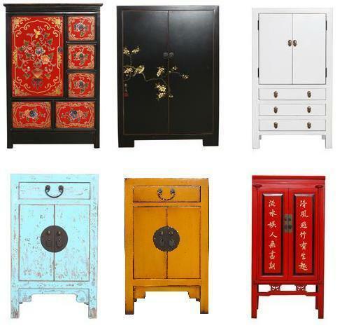 Chinese Nachtkastjes, Chinese Kasten, Oosterse Meubels, Huis en Inrichting, Slaapkamer | Nachtkastjes, Nieuw, Ophalen of Verzenden