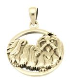 Gouden Shih Tzu hond kettinghanger, Verzenden, Nieuw