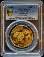 Gouden China Panda 1 oz 2008 PCGS MS69, Goud, Oost-Azië, Losse munt, Verzenden