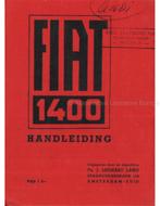 1951 FIAT 1400 INSTRUCTIEBOEKJE NEDERLANDS