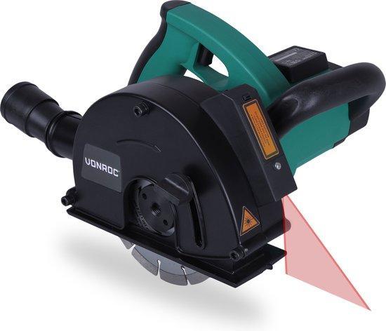 2dekans | VONROC Muurfrees – Sleuvenfrees + laser – 1700W –, Doe-het-zelf en Verbouw, Gereedschap | Overige machines, Zo goed als nieuw
