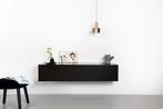 Tv-kast Norm 120 zwart showmodel -40%, Ophalen, Overige materialen, 100 tot 150 cm, Met klep(pen)