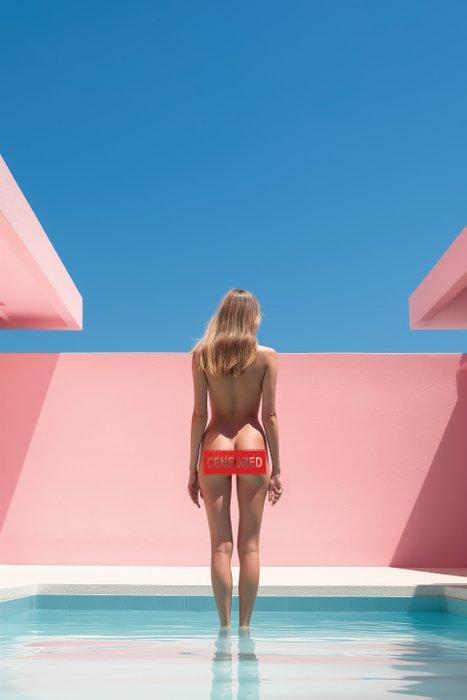 Bess Irissa - Pool Life - Censored, Antiek en Kunst, Kunst | Designobjecten