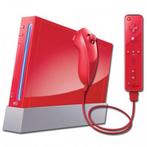 Nintendo Wii Rood + Controller (Bundel) (Wii Spelcomputers), Ophalen of Verzenden, Zo goed als nieuw