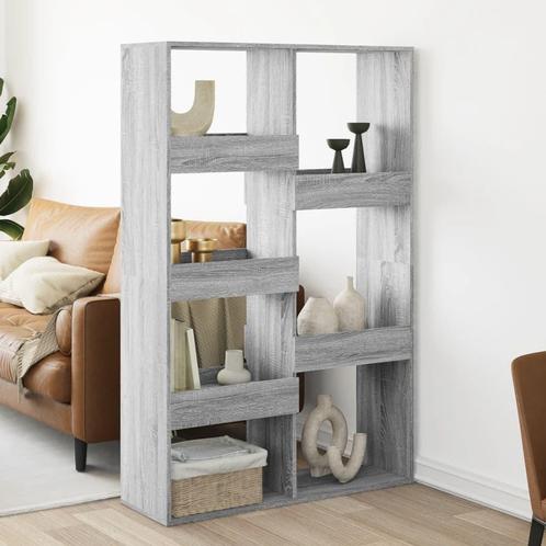 vidaXL kamerscherm 100x33x155,5 cm bewerkt hout grijs sonoma, Huis en Inrichting, Kasten | Boekenkasten, Nieuw, Overige houtsoorten