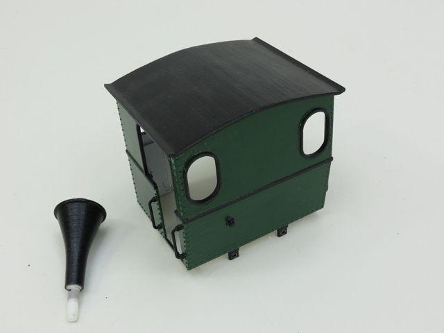 GS Veldbaanlocomotief behuizing en schoorsteen, Hobby en Vrije tijd, Modeltreinen | Overige schalen, Locomotief, Nieuw, Analoog