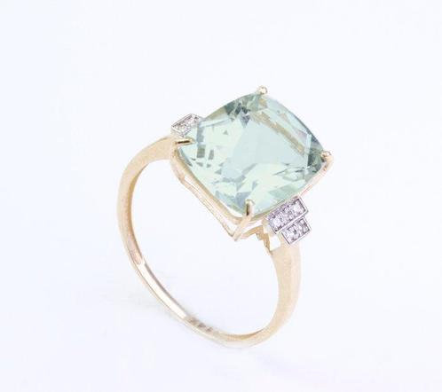 Zonder Minimumprijs - Ring - 14 karaat Geel goud Amethist -, Sieraden, Tassen en Uiterlijk, Ringen