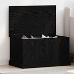 vidaXL Opslagdoos met opslag Zwart eiken 70 x 40 x 28 cm, Huis en Inrichting, Woonaccessoires | Kisten, Verzenden, Nieuw
