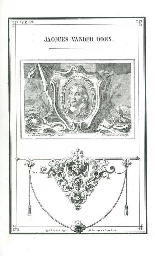 Portrait of Jacob Simonsz. van der Does, Antiek en Kunst, Kunst | Etsen en Gravures