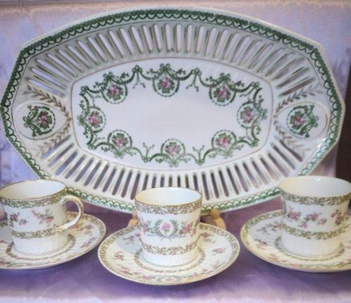 Gerard, Dufraisseix & Abbot, Limoges - Koffieservies (17) -, Antiek en Kunst, Antiek | Meubels | Tafels