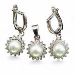 Zonder Minimumprijs - 3-delige sieradenset Platina - 3.90ct., Sieraden, Tassen en Uiterlijk, Antieke sieraden