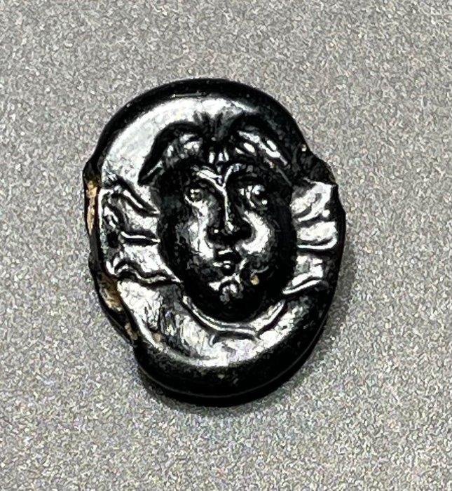 Oud-Romeins Glas Aantrekkelijke Cameo met een expressief, Antiek en Kunst, Antiek | Overige Antiek