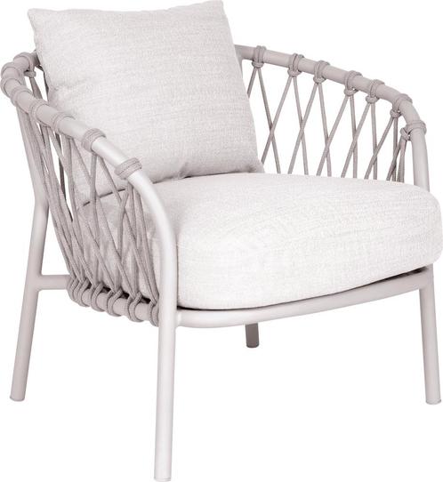 Stern nKlea Loungestoel Aluminium/Koord inclusief kussenset, Tuin en Terras, Tuinsets en Loungesets, Ophalen of Verzenden