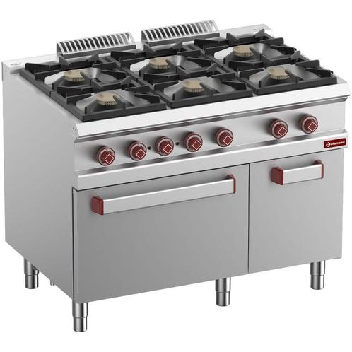 Gasfornuis 6 Branders, Elektrische Convectie-oven GN 1/1, Ne, Zakelijke goederen, Horeca | Keukenapparatuur, Nieuw in verpakking