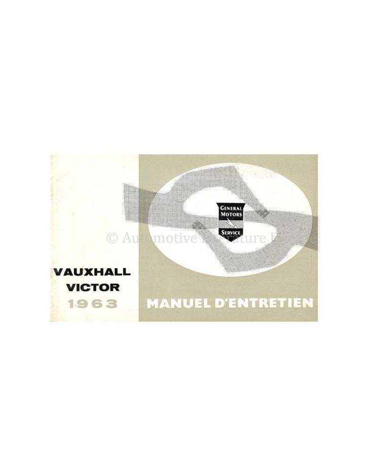 1963 VAUXHALL VICTOR INSTRUCTIEBOEKJE FRANS, Auto diversen, Handleidingen en Instructieboekjes