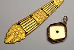 Goud gevuld - Ketting - 2 x zakhorloge koord lot, Sieraden, Tassen en Uiterlijk, Nieuw