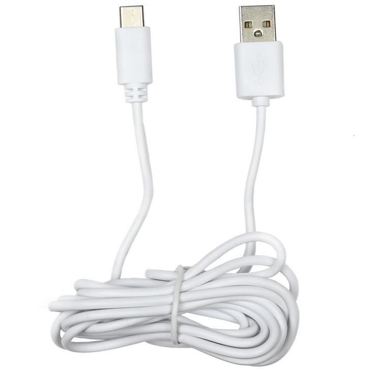 Benson USB naar Type C kabel - 2 meter - wit - duurzaam e..., Telecommunicatie, Mobiele telefoons | Telefoon-opladers, Nieuw, Ophalen of Verzenden