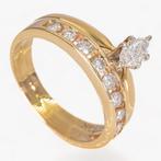 14K Gouden ring - 0,55CT Diamanten, Sieraden, Tassen en Uiterlijk, Ringen, Nieuw, Goud, Goud, Met edelsteen