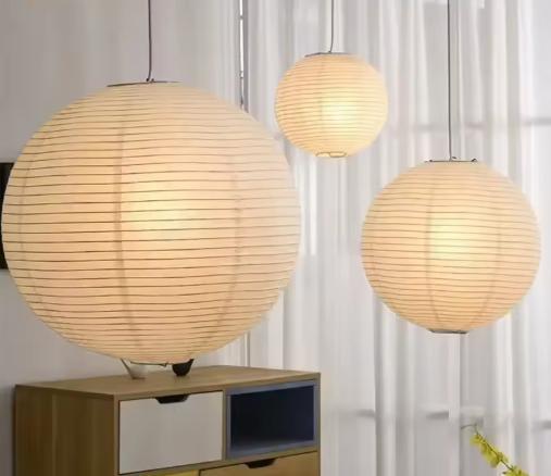 Wabi-Sabi LED Hanglamp – Japanse Rijstpapier Plafondlamp, Huis en Inrichting, Lampen | Hanglampen, Nieuw, Verzenden