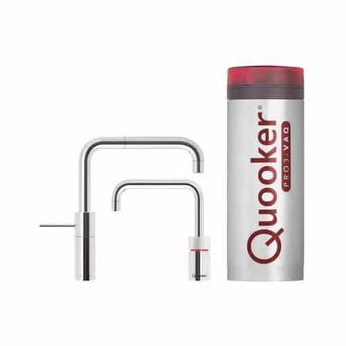 QUOOKER PRO3 NORDIC SQUARE TWINTAP CHROOM - 3NSCHRTT1125, Huis en Inrichting, Keuken | Keukenbenodigdheden, Nieuw, Ophalen of Verzenden