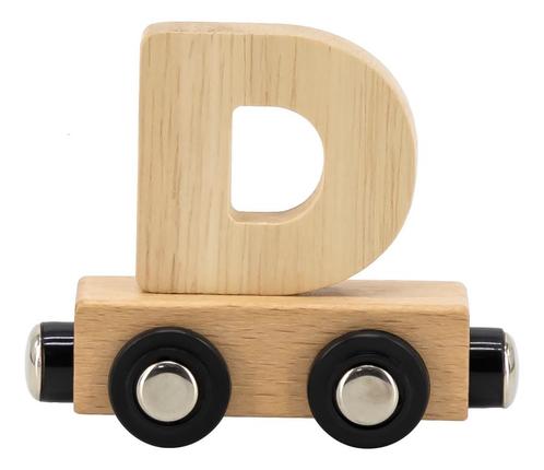 Tryco Houten Naturel Lettertrein - Letter D TR-353051, Kinderen en Baby's, Kinderkamer | Inrichting en Decoratie, Nieuw, Verzenden
