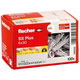Spreidplug | Fischer | 100 stuks (6x30), Doe-het-zelf en Verbouw, IJzerwaren en Bevestigingsmiddelen, Nieuw, Verzenden