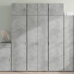 vidaXL Opbergkast 70x42,5x225 cm bewerkt hout betongrijs, Huis en Inrichting, Kasten | Buffetkasten, Minder dan 50 cm, Nieuw, Overige houtsoorten