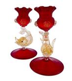 Themacollectie - (Murano) - Coppia Portacandele in Vetro